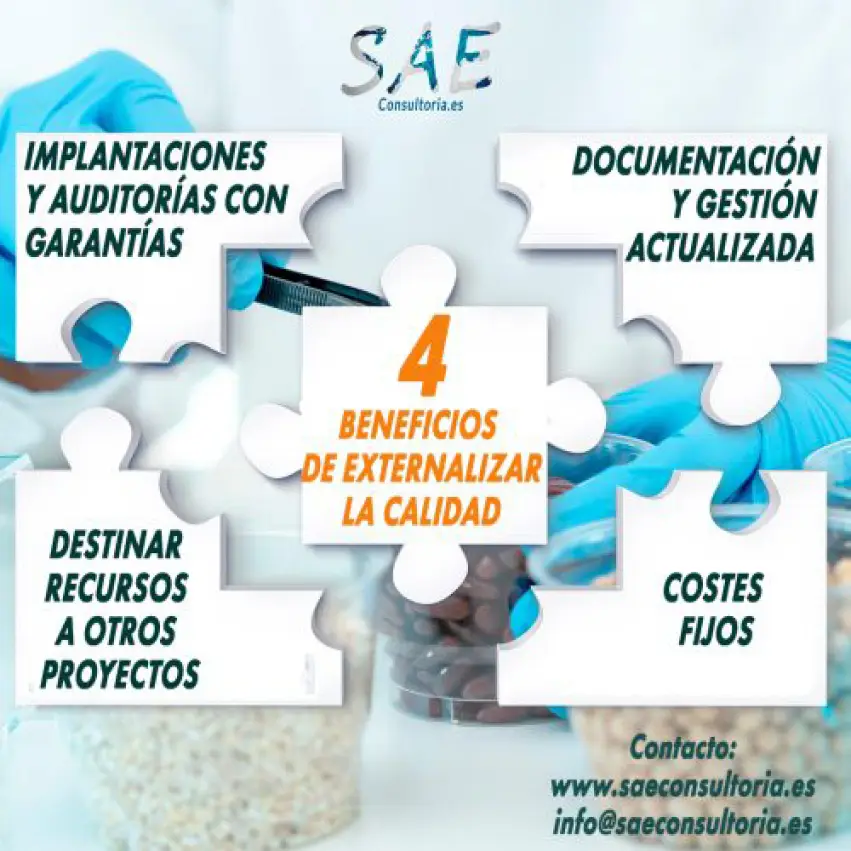 Beneficios de externalizar la calidad de tu empresa agroalimentaria Beneficios de externalizar la calidad de tu empresa agroalimentaria